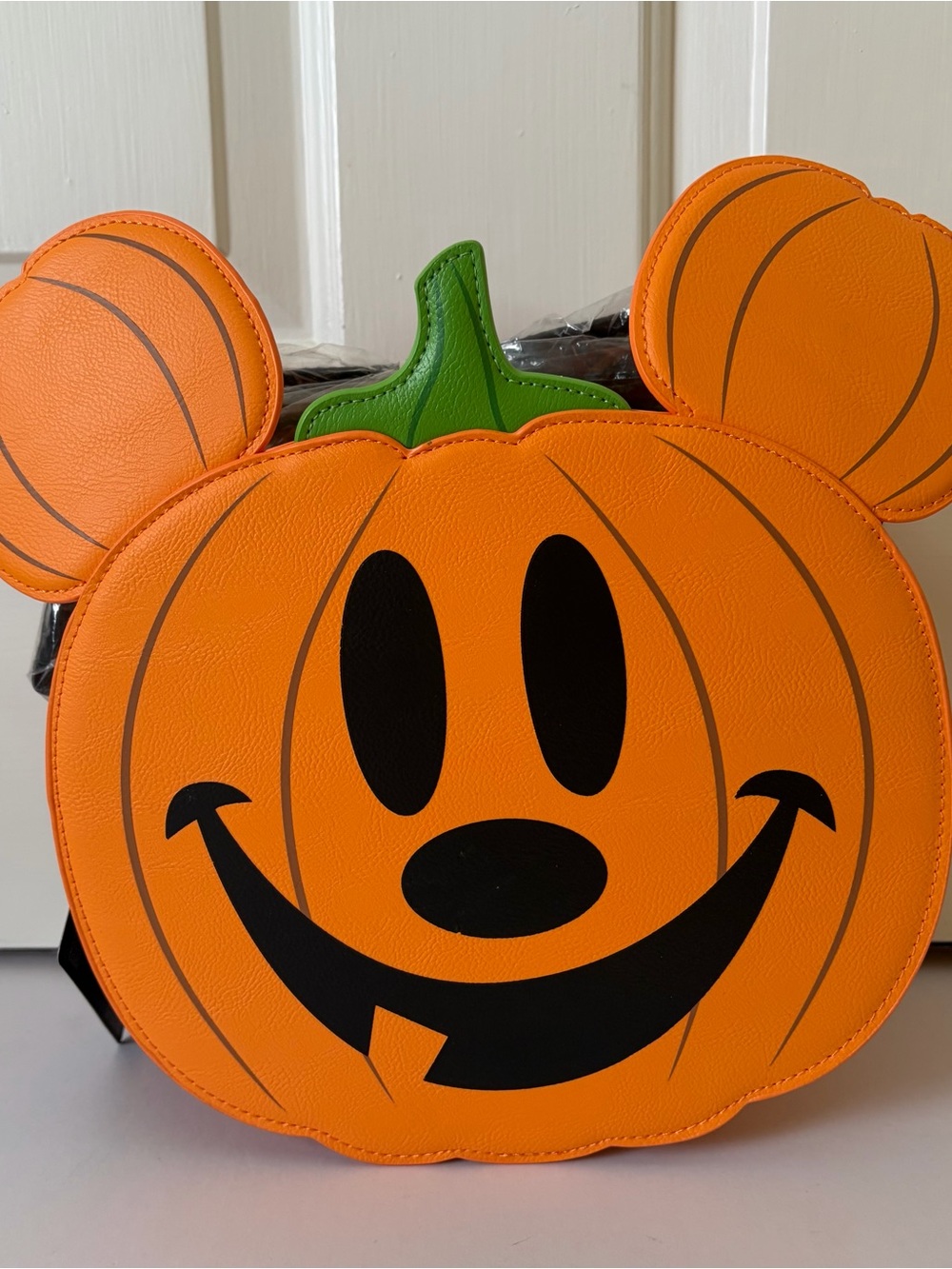 Loungefly Disney Mickey Mouse Pumpkin Crossbody Bag